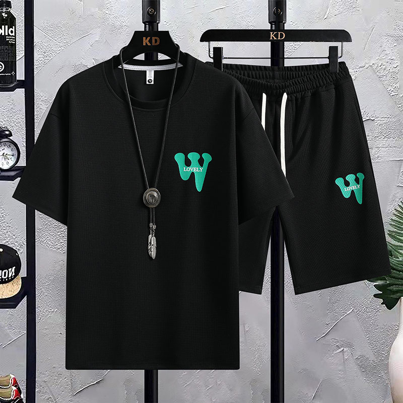Shirt Camp Collar - Мужской повседневный спортивный костюм-двойка: модный комплект