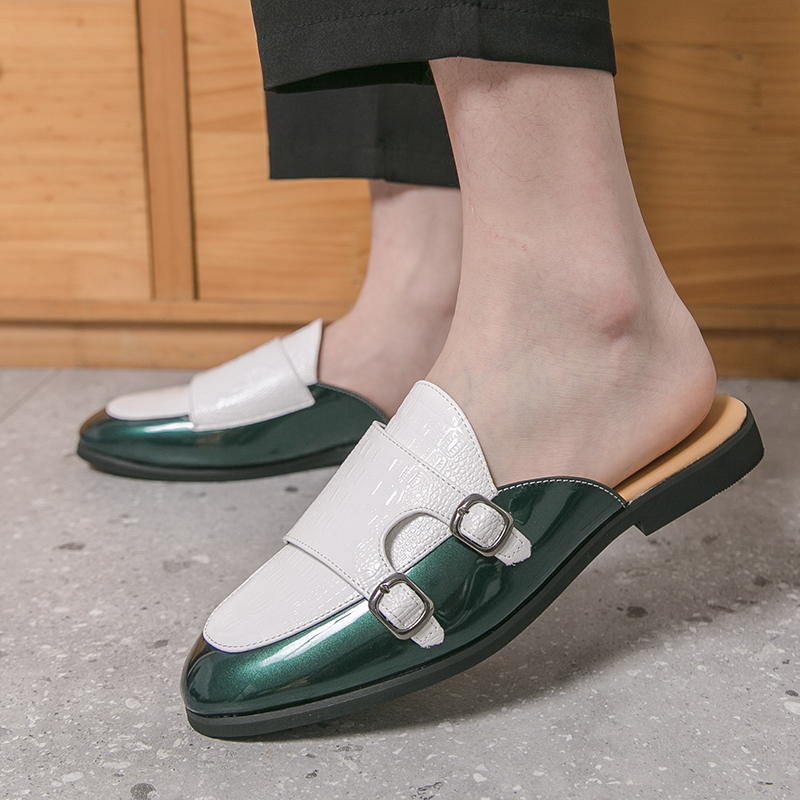 Flip Flop Leather Men - Мужские полутапочки, роскошные лоферы, модные повседневные