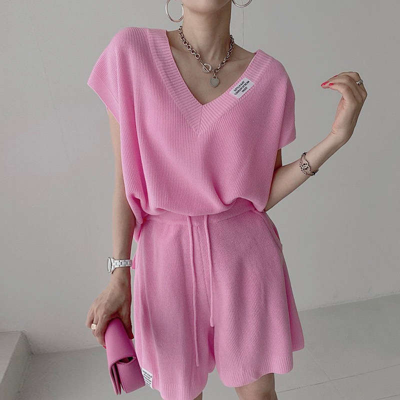 Женский вязаный комплект из дв – обзор и цена Short Linen Drawstring