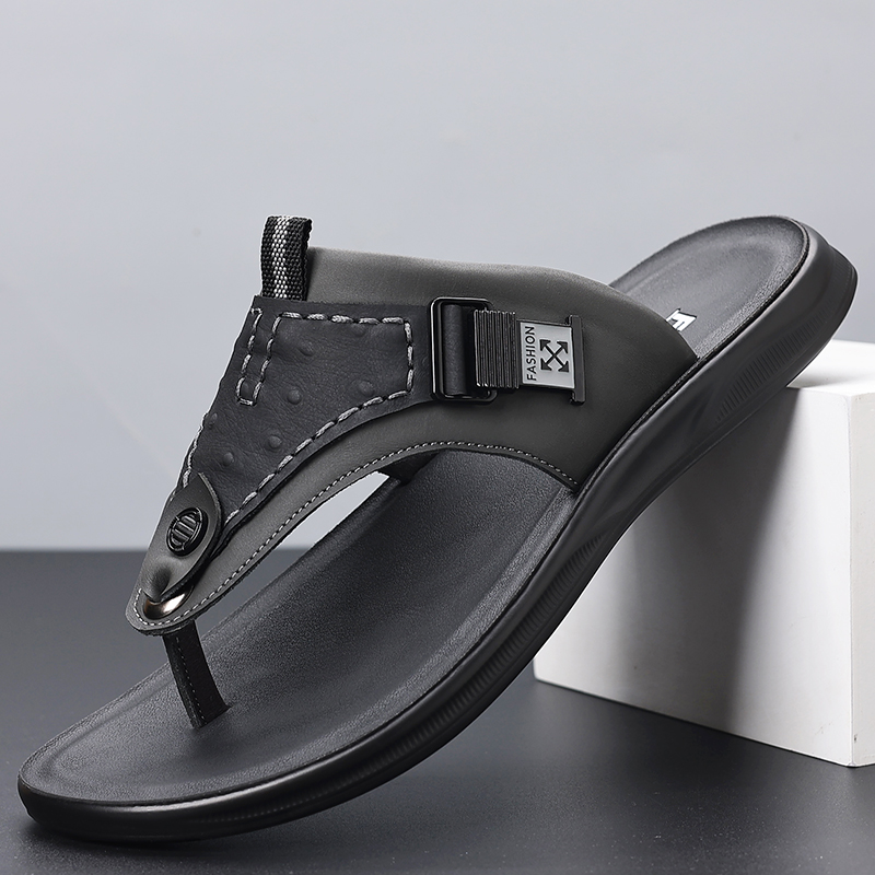 Мужские шлепанцы с регулируемо – обзор и цена Flip Flop Leather Men