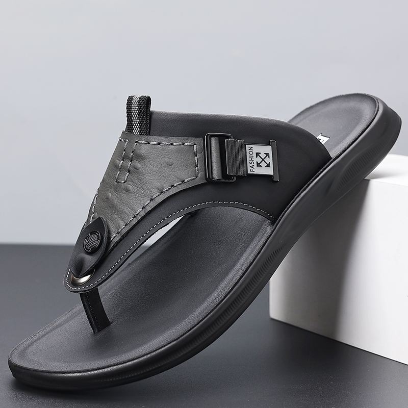 Мужские шлепанцы с регулируемо – обзор и цена Flip Flop Leather Men