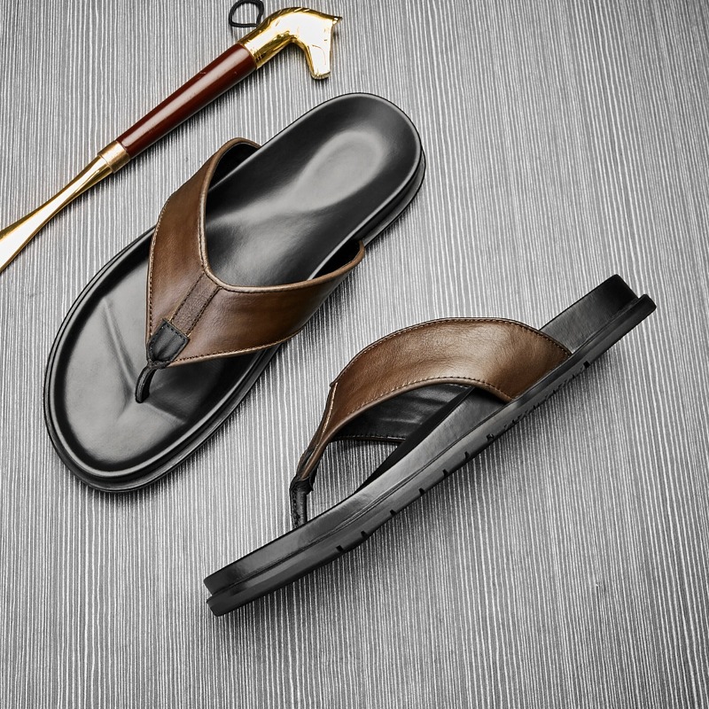 Новые мужские шлепанцы из нату – обзор и цена Flip Flop Leather Men